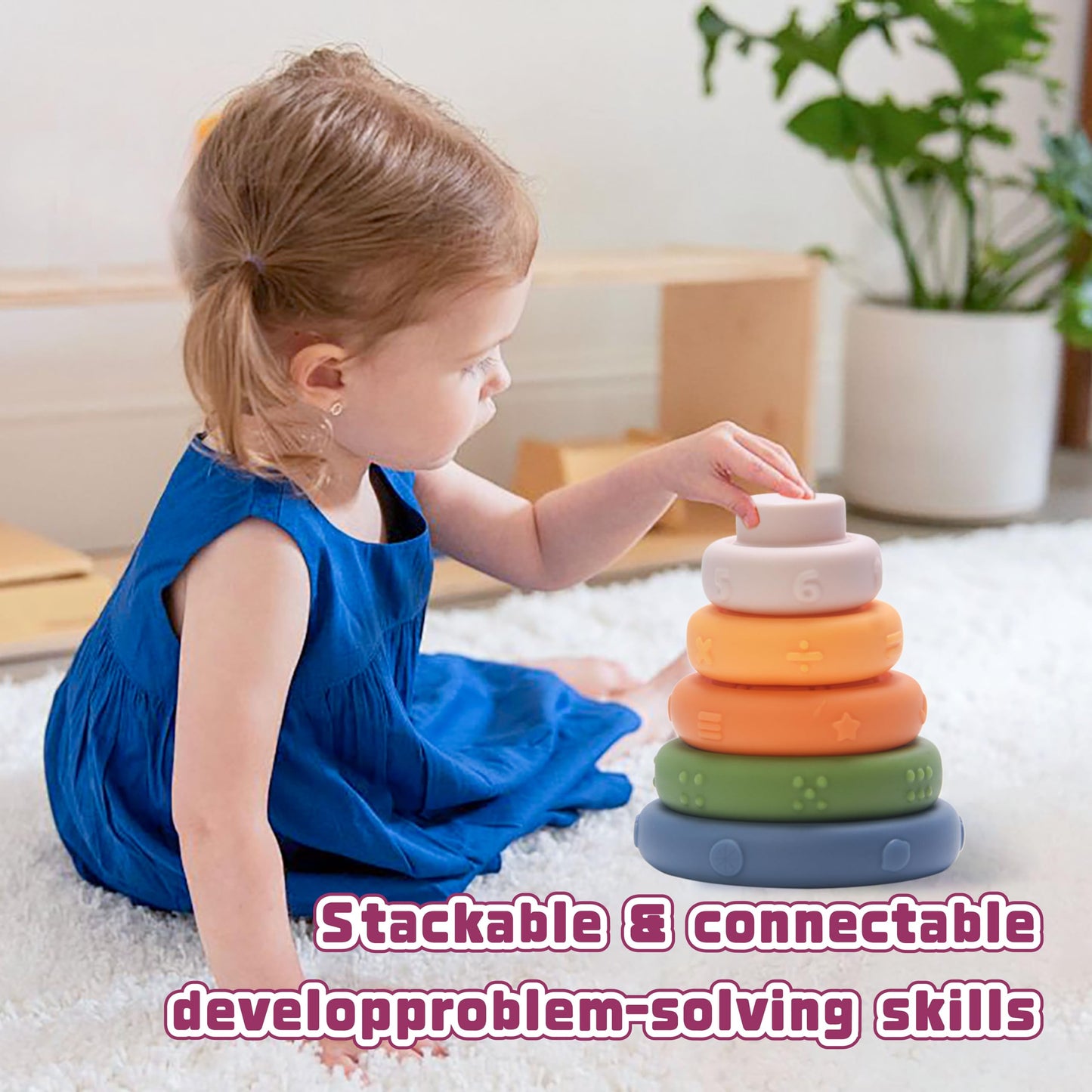 Baby Toys 6-12 Months, Montessori Toys For 1 Years Old, 6-In-1 Set Infant Toys With Sensory Toys, Spinner Toys For Babies, Baby