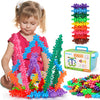 Kids Building Stem Toys For 3 4 5 6+ Year Old Boy Girl Birthday Gift, 300Pcs Educational Interlocking Discs Building Blocks For Kids Ages 3-5 4-8 5-7 Preschool Classroom Manipulatives Creative Games
