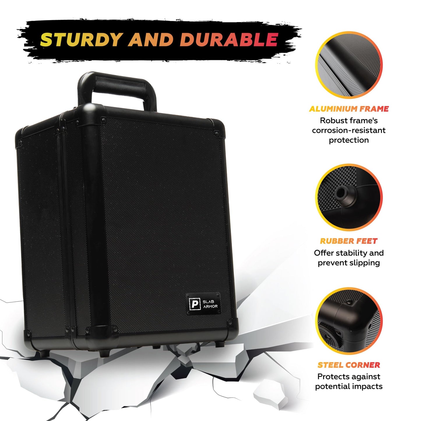 Panopply Graded Card Case BGS PSA Graded Card Storage Box Sports Card Case Psa Card Case Graded Sports Card Storage Box Psa Slab Case Psa Card Holder Card Cases for Sports Cards (2 ROW)