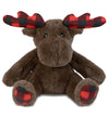DolliBu Plush Brown Moose Stuffed Animal - Soft 10" Cuddle Toy, Adorable Wildlife Plush for Kids