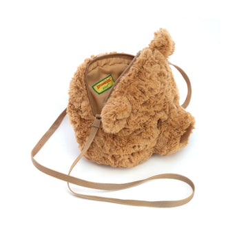 Jellycat Bartholomew Bear Plush Bag - 7" Crossbody Purse, Polyester, Unique Handbag