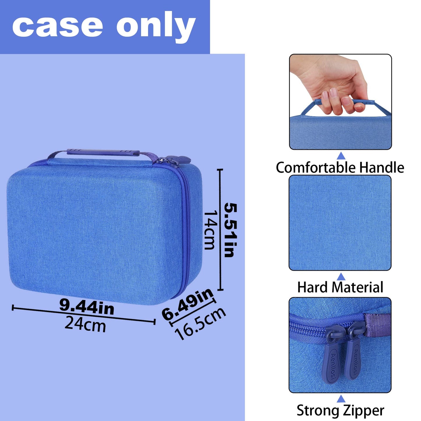 Aenllosi Hard Carrying Case Replacement For Toniebox Starter Set+ Nap Time (Blue)