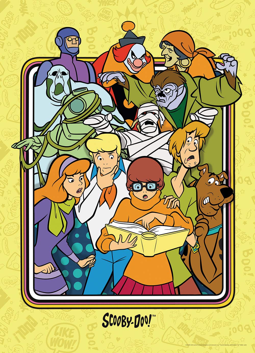 Usaopoly Scooby-Doo Those Meddling Kids 1000 Piece Jigsaw Puzzle | Officially Licensed Scooby-Doo Merchandise | Collectible Puzzle Featuring Scooby-Doo, Shaggy, Velma, Daphne And Fred, Yellow