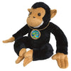 Ecobuddiez - Chimp From Deluxebase. 8-Inch Sustainable Plush Animal From Recycled Materials, Eco-Friendly Soft Stuffed Toy, Chil