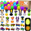 Nmks 72 Pcs Easter Egg Fillers With Transformer Toys Inside, Toys For Ages 5-7 4-8 8-13 Easter Basket Stuffers Fillers With Glow