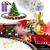 Pupu Pig Train Set, Christmas Train Toys For Kids Gifts, Electric Train With 3 Way Smoke Locomotive, Lights & Sound, Large Class