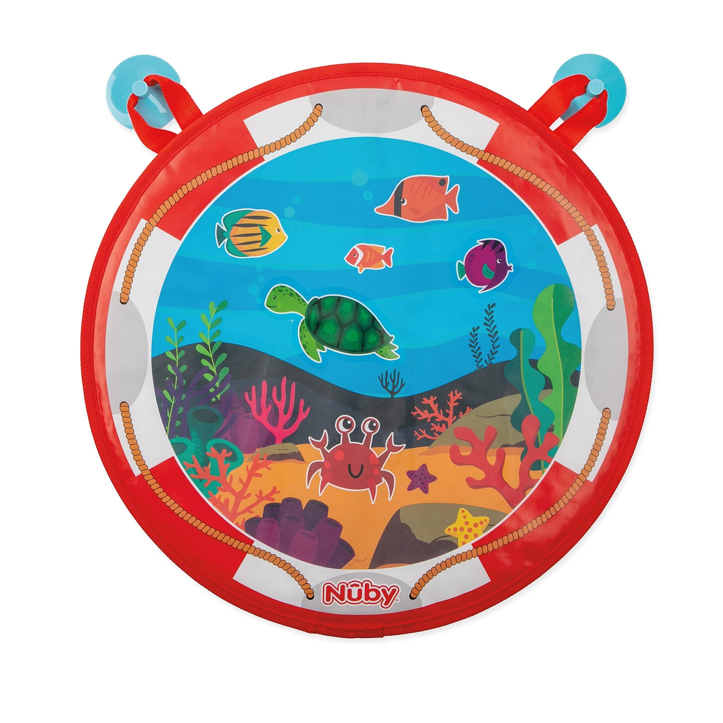 Nuby Color Me Magic Bath Mat - Large Silicone Mat in Bright Colors, Model 6267CS3-12, No Ink, No Mess for Creative Fun