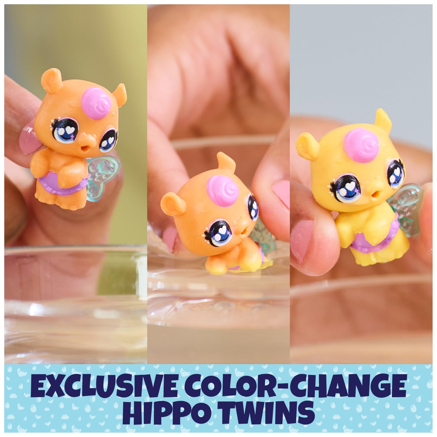 Hatchimals Alive Make a Splash Playset with 15 Accessories, Color-Change Mini Figures, Multicolor, Model 6068264