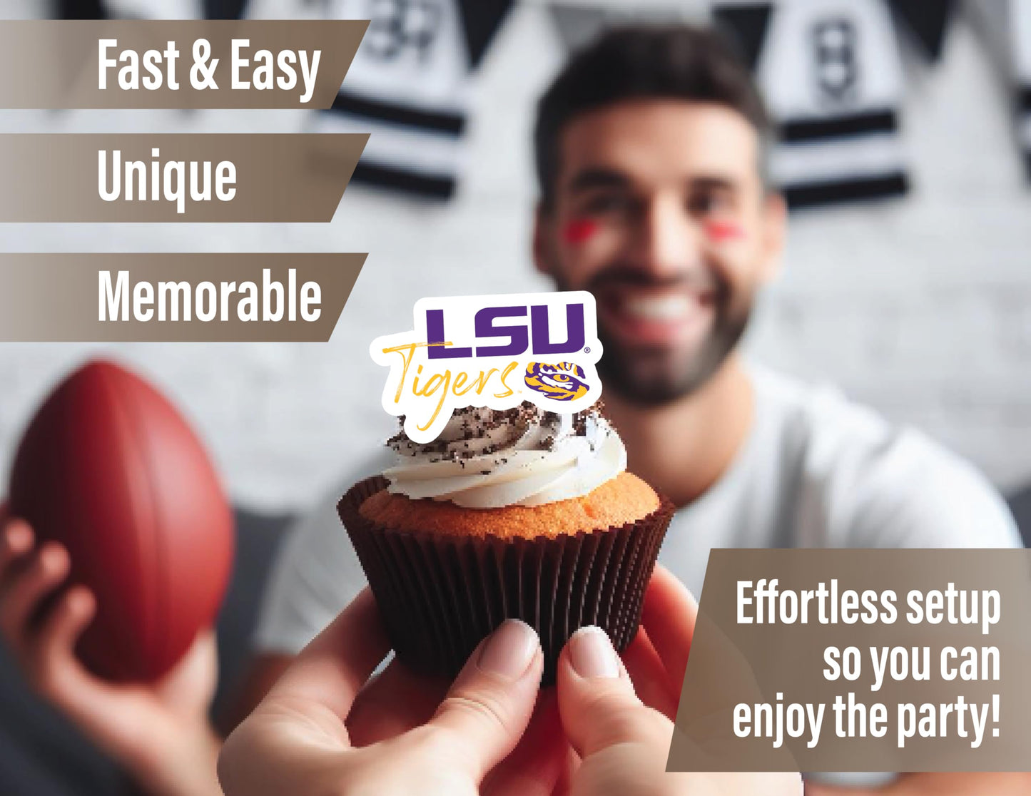 Lsu Party Supplies (42 Pieces) For Louisiana State University Graduation, Tailgating And Birthday Party Decorations With Lsu Ban
