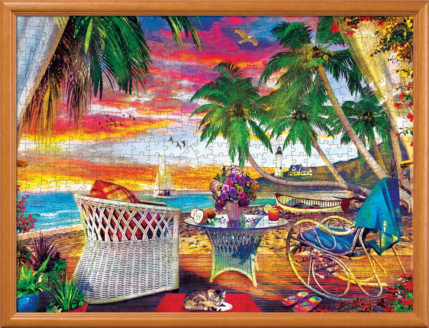 MasterPieces 550 Piece Jigsaw Puzzle for Adults, Family, Or Youth - Paradise Breeze - 18x24