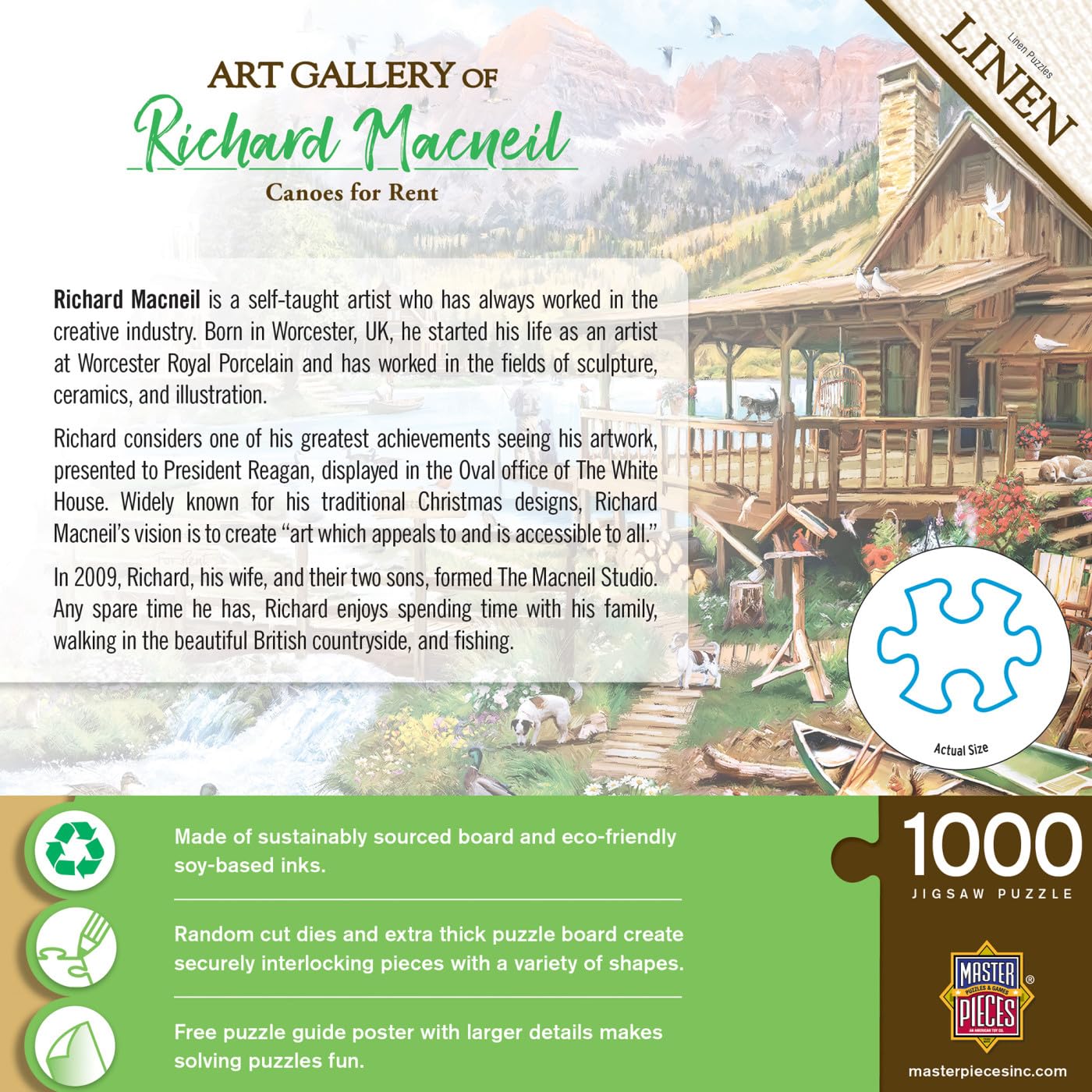 Masterpieces 1000 Piece Jigsaw Puzzle For Adults, Family, Or Youth - Canoes For Rent - 19.25''X26.75''