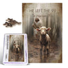 Christian Jesus and Lamb Puzzles for mature-themeds 1000 Pieces Jesus Running After Lost Lamb Jigsaw Puzzles Religious Wooden Puzzle Family Activity Game Puzzle for Easter Christmas