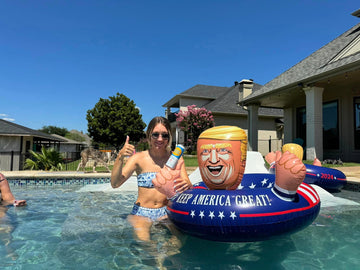 Ninostar Inflatable Pool Float American Pool Float For Summer Pool Party;