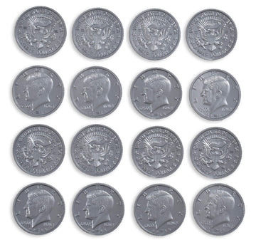 Learning Advantage - 7501 Learning Advantage, Play Half-Dollar Plastic Coins - Set Of 50