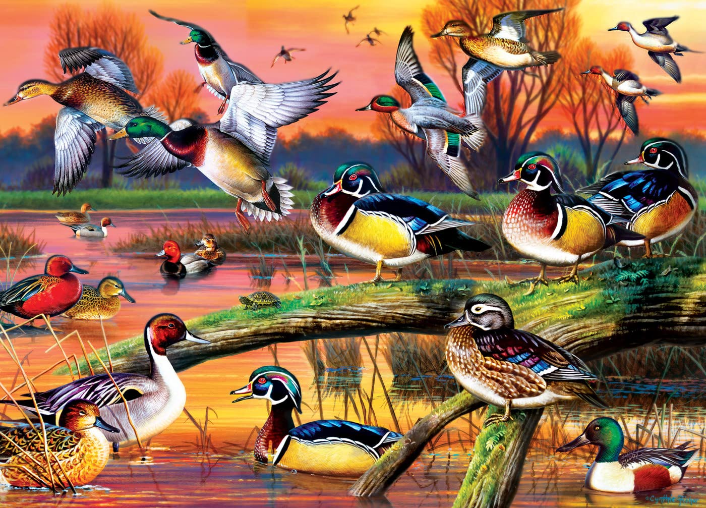 MasterPieces 1000 Piece Jigsaw Puzzle for Adults, Family, Or Youth - Autumn Feathers - 19.25x26.75