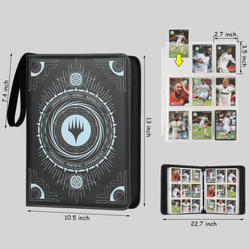 Arkeiliy Card Binder 9-Pocket enhanced Trading Card Binder Double Sided Pocket Collection Binder Collector Album Card Holder Holds 720 Cards for MTG TCG Yugioh Game Cards