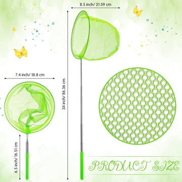 24 Pcs Kids Telescopic Butterfly Fishing Nets Insect Net Bug Net Insect Catching Nets Outdoor Tools for Catching Butterfly Insec