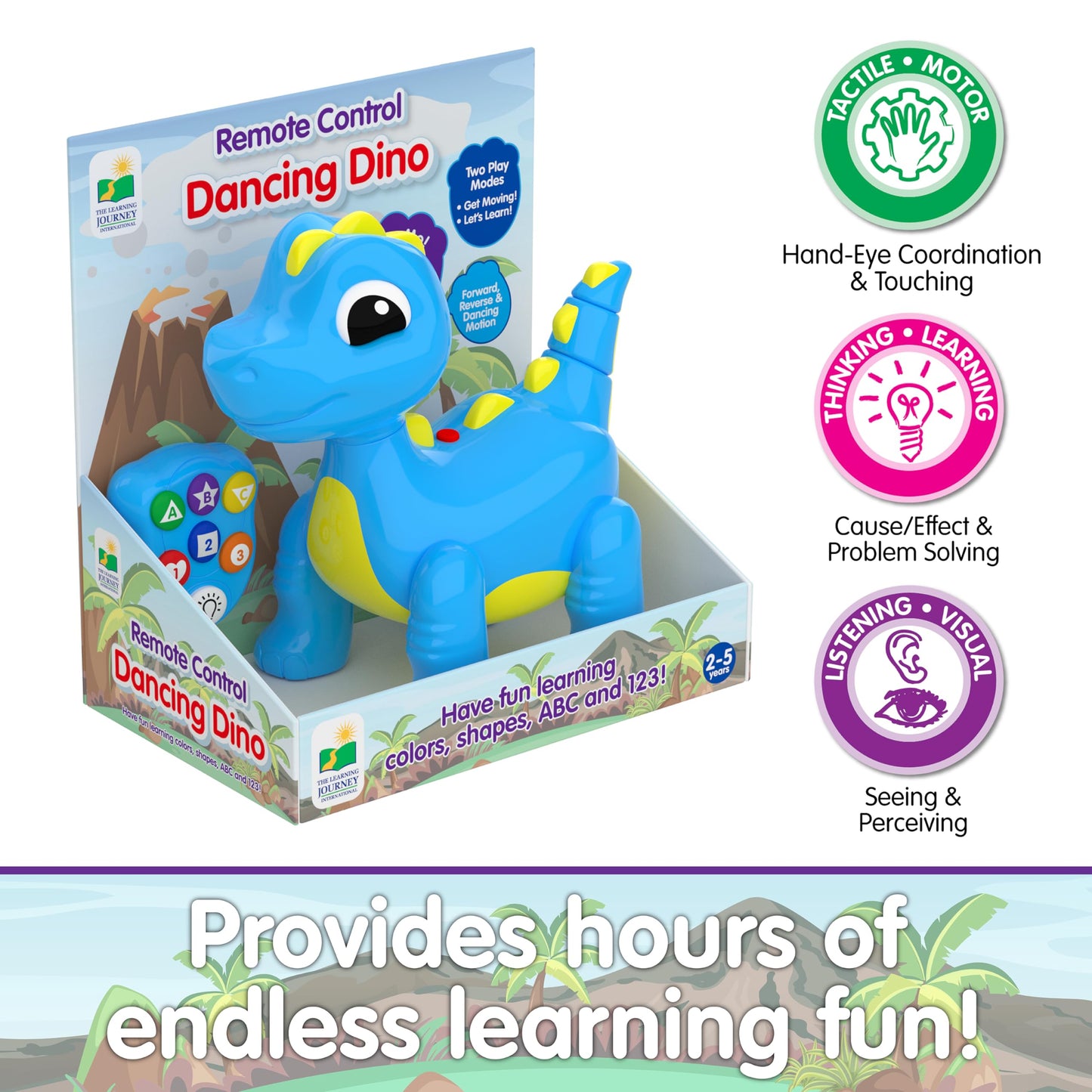 The Learning Journey: Play & Learn Rc Dancing Dino - Remote Control Toddler Toys & Gifts For Boys & Girls Ages 2+ Years And Up - Award Winning Toys