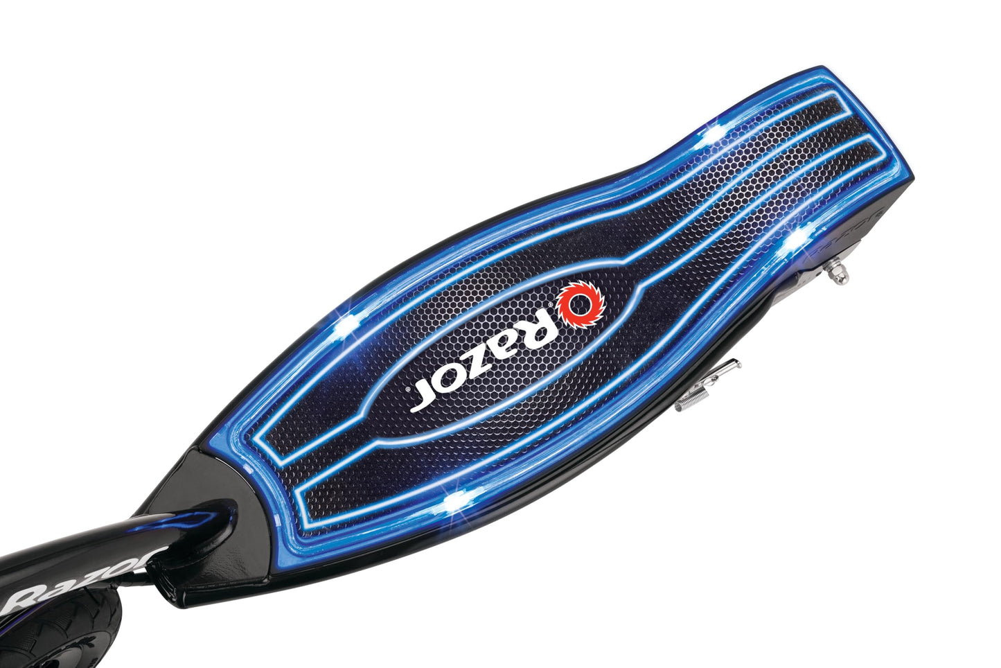 Razor E100 Glow Electric Scooter For Kids Age 8 And Up, Led Light-Up Deck, 8' Air-Filled Front Tire, Up To 40 Min Continuous Ride Time