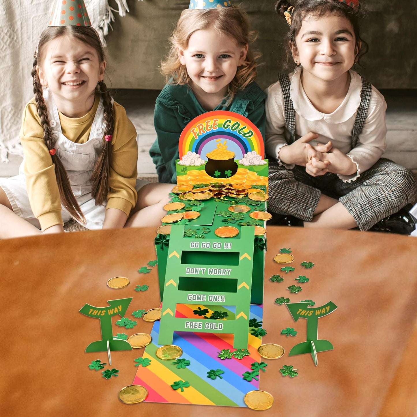 EnriQ Leprechaun Trap Kit St Patrick s Day Decoration Craft Activity DIY Set Up Traps to Catch Elves During St Patricks Day for