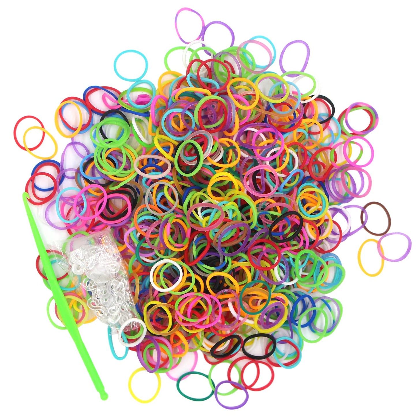 3000Pcs Loom Rubber Bands Kit With 75 Clips,5 Hooks, Premium Bracelet Making Kit For Kids Weaving Diy Crafting Gift(Mix 1)