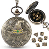 Banloga D&D Dice Set,7PCS Metal Dice for Dungeons and Dragons,Mini Dice Set with Pocket Watch Case,Role Playing Board Games Acce
