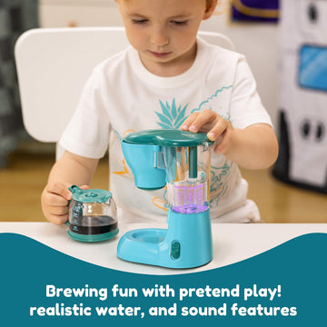 Joyin Play Kitchen Toys, Pretend Play Kitchen Appliances Toy Set with Coffee Maker, Mixer, Toaster with Realistic Lights& Sounds