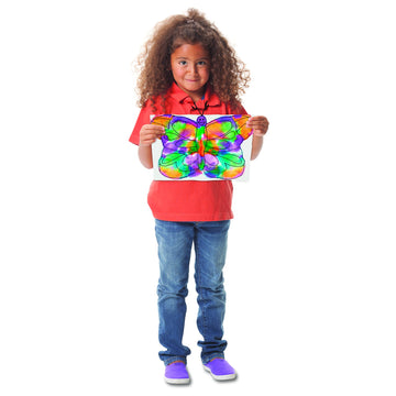 Roylco Color Diffusing Paper - 12 x 18 inches - Pack of 50 Sheets - White