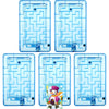 Skylety 5 Pcs Money Puzzle Box Gift Card Box Plastic Puzzle Card Holder Fun Maze Intellectual Pinball Machine Game for Teens and mature-themeds Birthday Party Favors(Blue)
