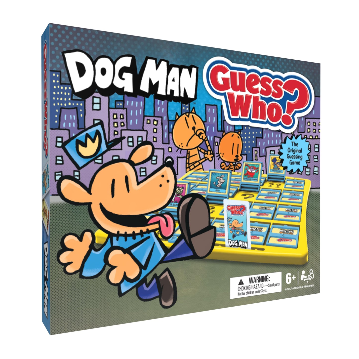 Guess WHO? Dogman Board Game, Featuring Lil Petey, Piggy and More, Family-Friendly Childrens Mystery Game of Deduction, 2 Playe