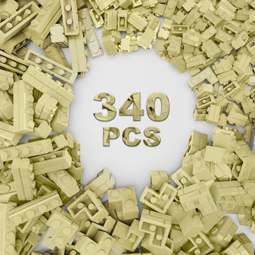 Newbeoding Classic Building Bricks, 340 Pcs Masonry Profile Bricks Wall Bricks Blocks, Compatible With Major Brands Parts And Pi