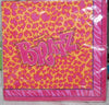 Bratz Birthday Party Beverage Napkins 16 Count Pink Leopard Spots