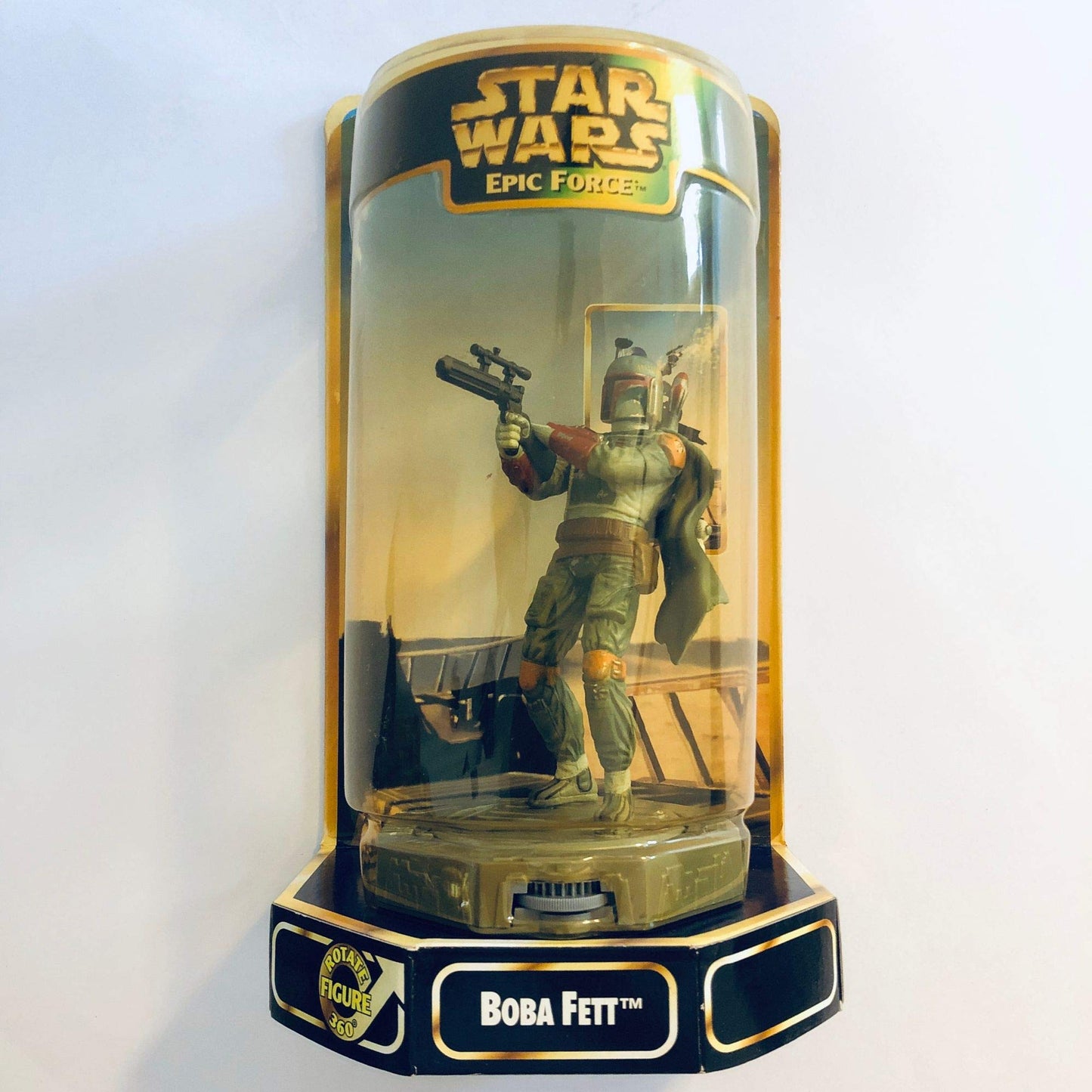Star Wars Epic Force 6' Boba Fett Figurine On 360° Rotating Base