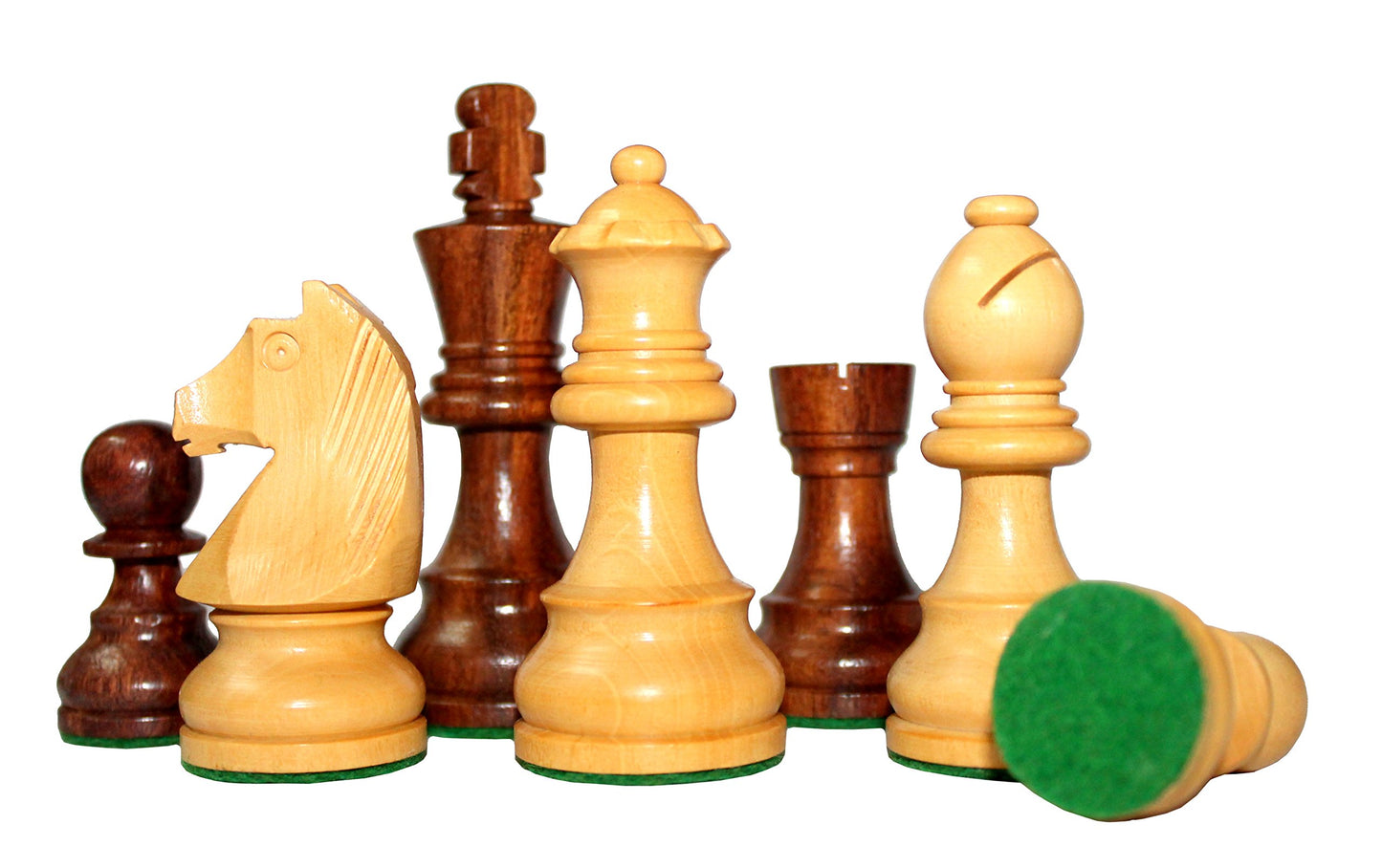 Stonkraft - 7'' X 7'' - Wooden Travel Folding Small Chess Game Board Set + Wooden Magnetic Crafted Pieces