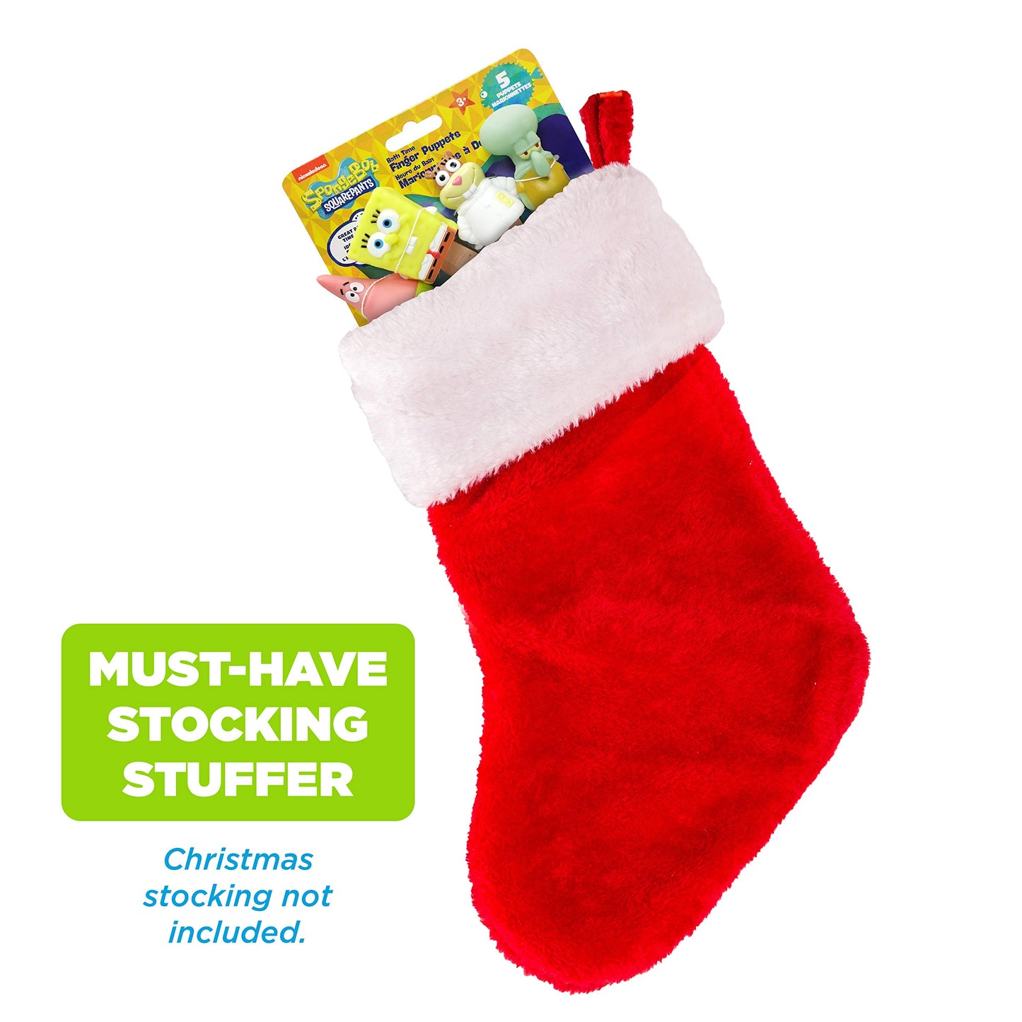 Nickelodeon Spongebob Finger Puppets - Party Favors, Educational, Classroom Rewards, Bath Toys