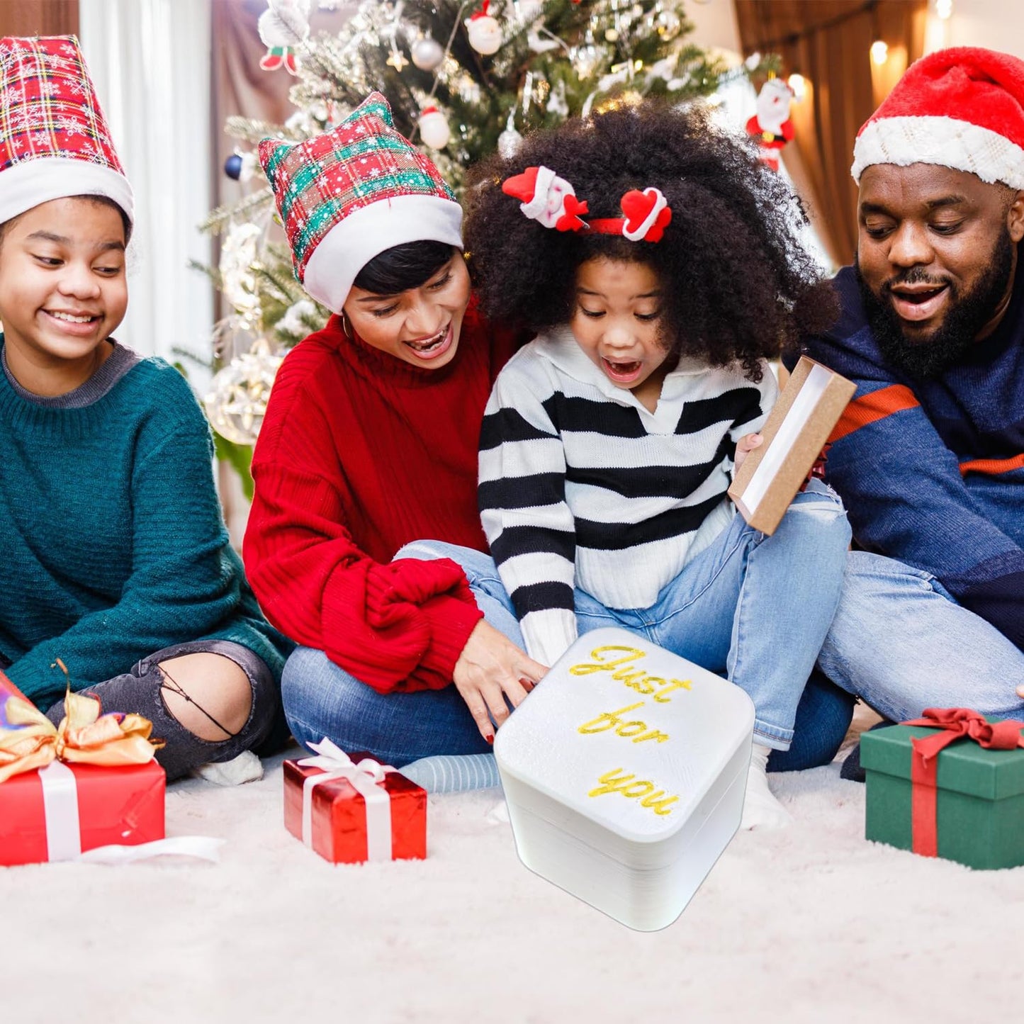 Surprise Finger In A Box,Funny Christmas Gag Gifts For Adults,Perfect Spoof Hand Prank Pop Up Gift With Box For Men (White, 1Pcs