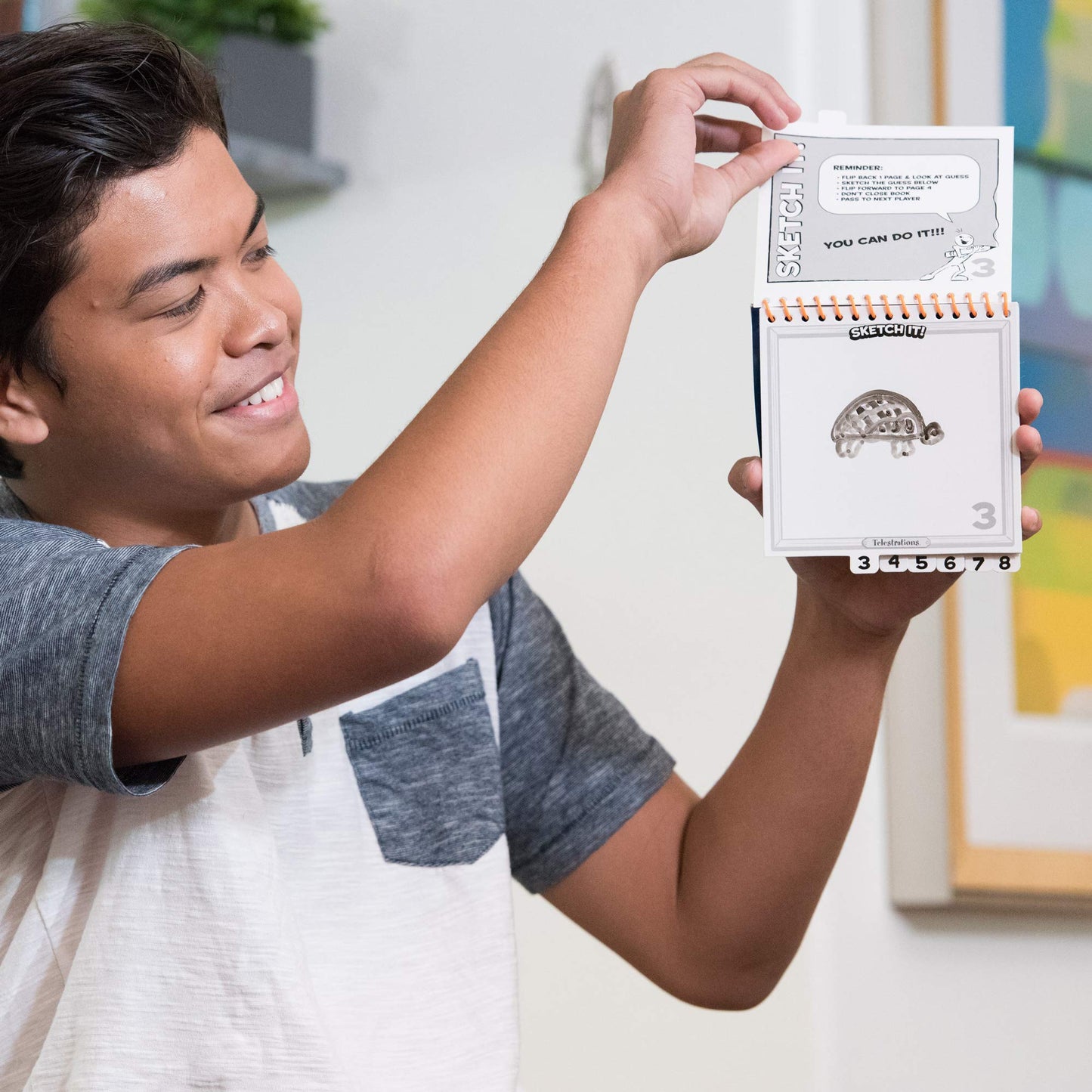 USAopoly Telestrations Party Pack 12 Player | 600 New Phrases to Sketch | Board Game | A Fun Family Game for Kids and Adults | F