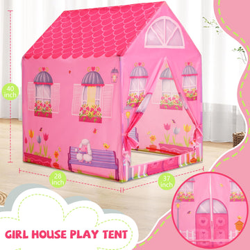 Play 10 Tent Playhouse, Kids Tent Indoor Kids Play Tent, Tents For Kids Outdoor Toys For Toddlers 3-5 Girl House