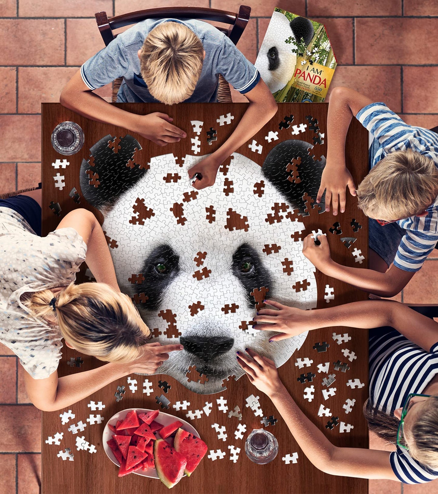 Madd Capp Puzzles - I Am Panda - 550 Pieces - Animal Shaped Jigsaw Puzzle