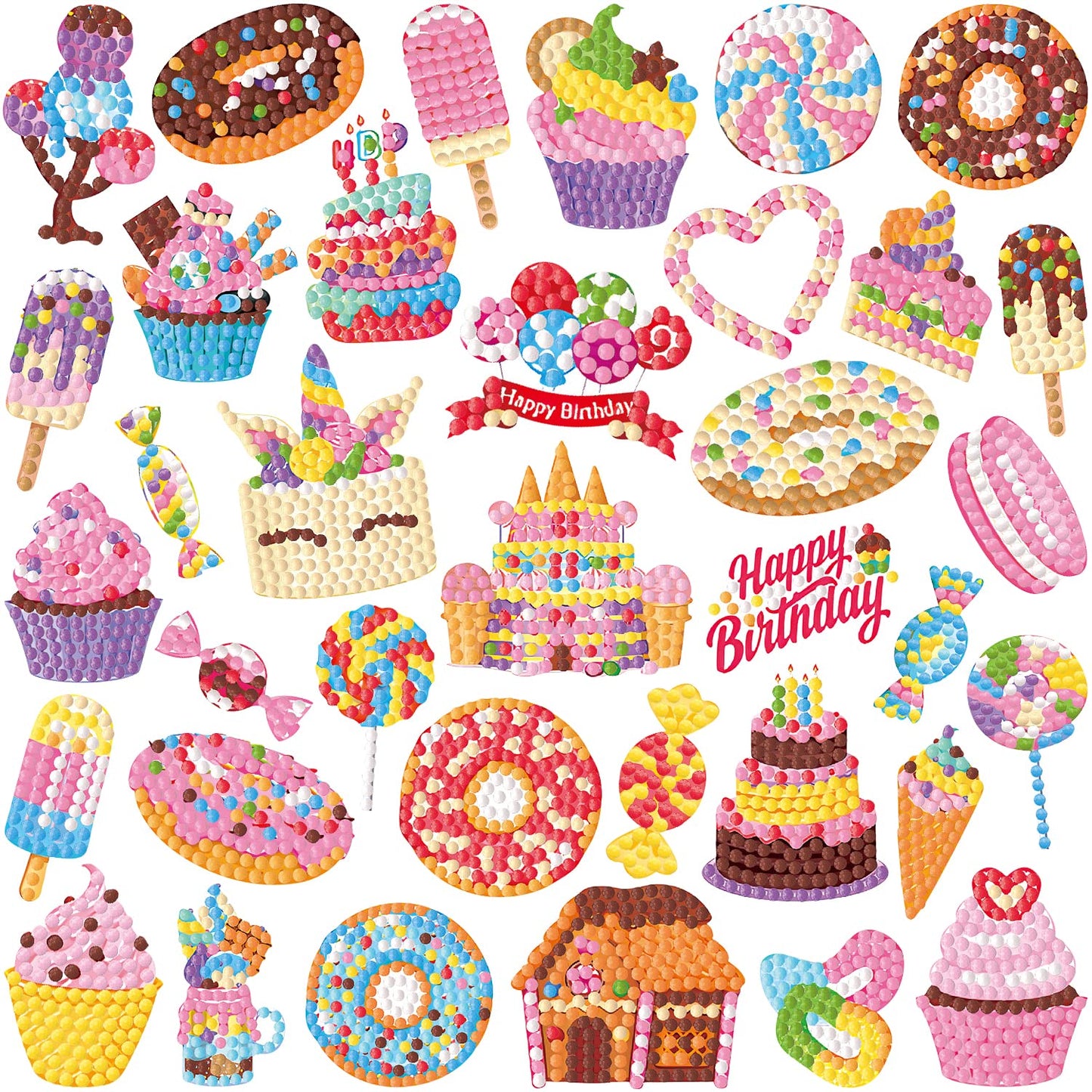 Labeol Diamond Art Kits For Kids Boys And Girls Ages 6-8-10-12 Easy To Diy Creative Diamond Art Sticker Craft By Numbers Kits For Kids And Adult Beginners