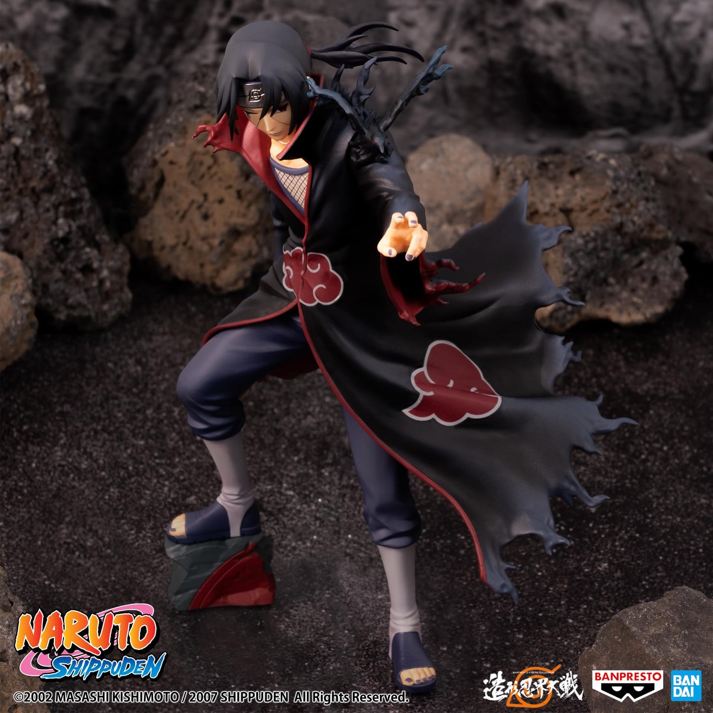 Banpresto Naruto Shippuden Uchiha Itachi Colosseum Figure - Plastic Material, Model BPR88516