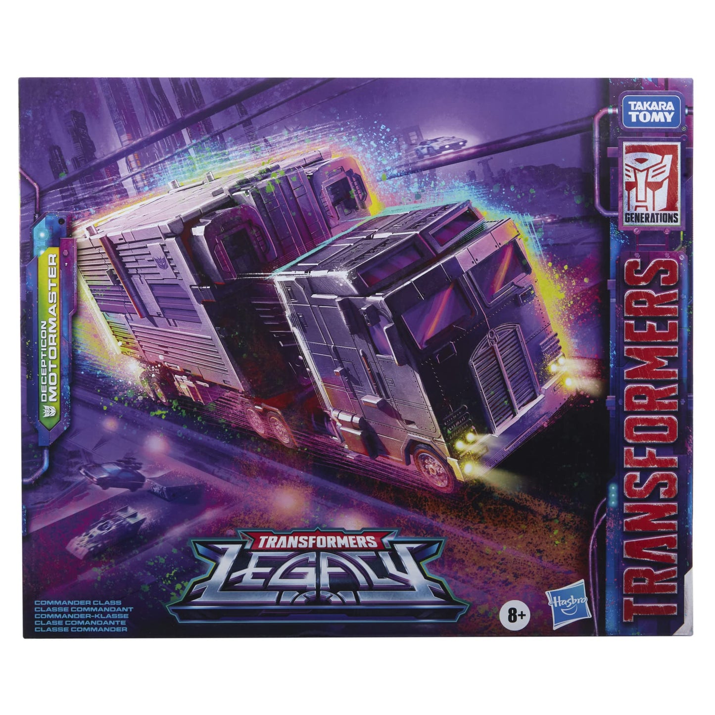 Transformers Generations Legacy Commander Decepticon Motormaster Action Figure, 13-Inch, Multicolored, Model F2987, Ages 8+