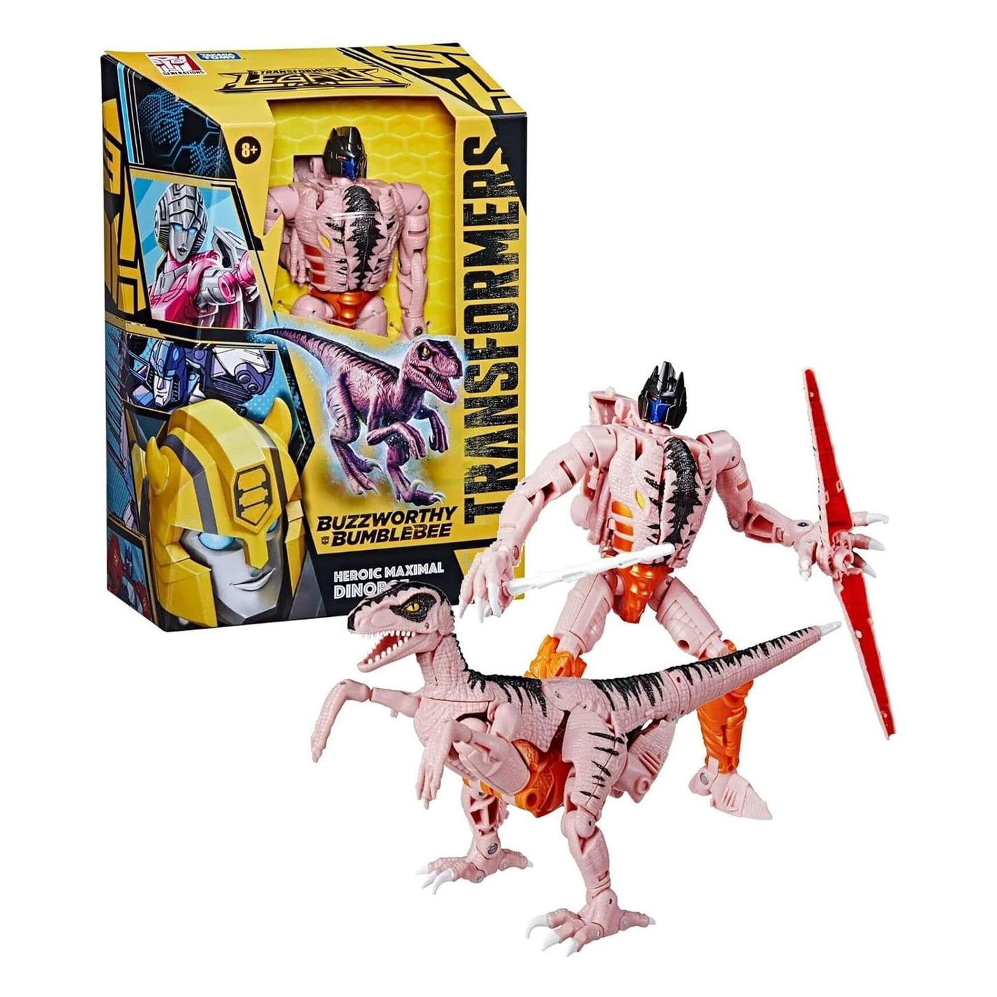 Transformers Generations Legacy Buzzworthy Bumblebee Heroic Maximal Dinobot Figure 18Cm