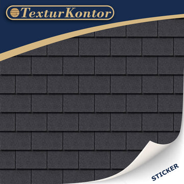 3 Sheets Self-Adhesive Roof Tiles and Shingles for Dollhouses Scale 1:12 (Roof Shingles Black Rectangular)