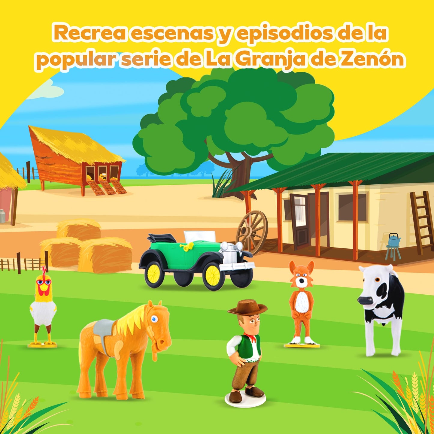 LUPPA La Granja de Zenon, Set de Figuritas de Acci n y Aventura para Nios, Figuritas | Zenon, Percheron, Beto, Lola, Bartolito