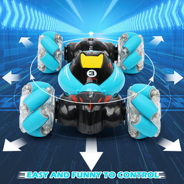DDAI RC Cars Gesture Sensing Stunt Car - Best Gifts for Boys 6-12 Year Old 360 Rotating 4WD Remote Control Transform 2.4Ghz Hand