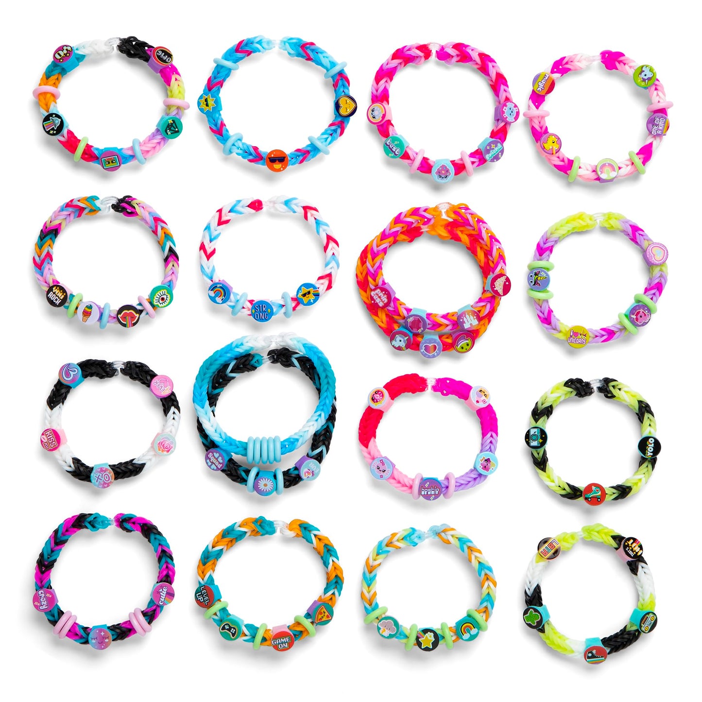 Rainbow Loom: Beadmoji Deluxe - Diy Rubber Band & Bead Bracelet Kit - Includes 2200 Bands & 340 Beads, Design & Create, Ages 7+