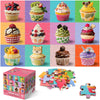 Jumbo Floor Puzzle for Kids,48 Piece Cupcake Jigsaw Puzzles,Learning Educational Toys for Toddlers Ages 3-5,Children Gift for Bo