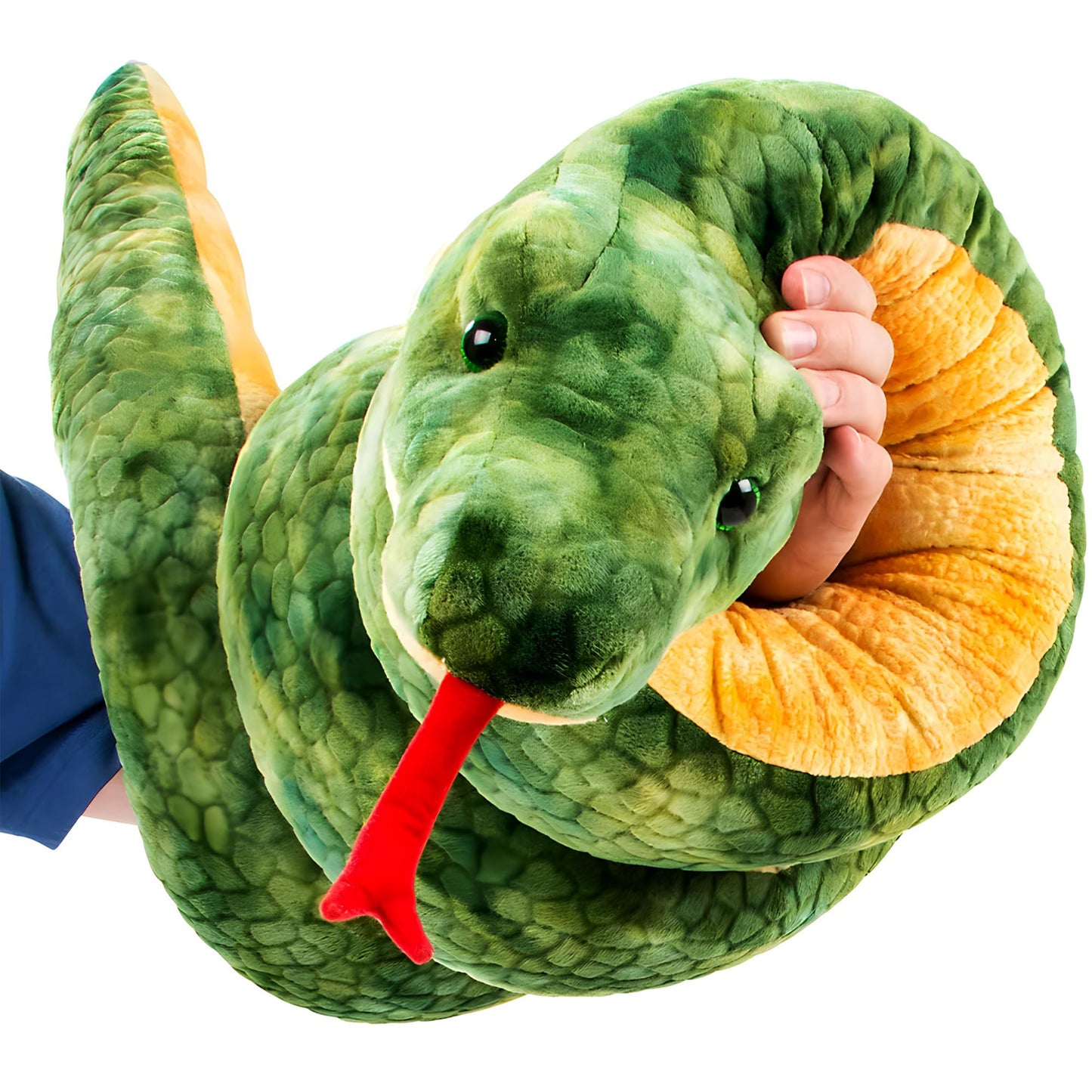 Rhode Island Novelty Giant Anaconda Snake Plush Toy 100 Inch Long