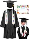 QZYL Preschool Graduation Cap and Gown Set, Unisex Kindergarten Graduation Outfit with Stole 2025 Tassel and Certificate